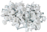 Noble Round Cable Clips 7mm White100 Pieces per pack (3 pack by Valotronics)