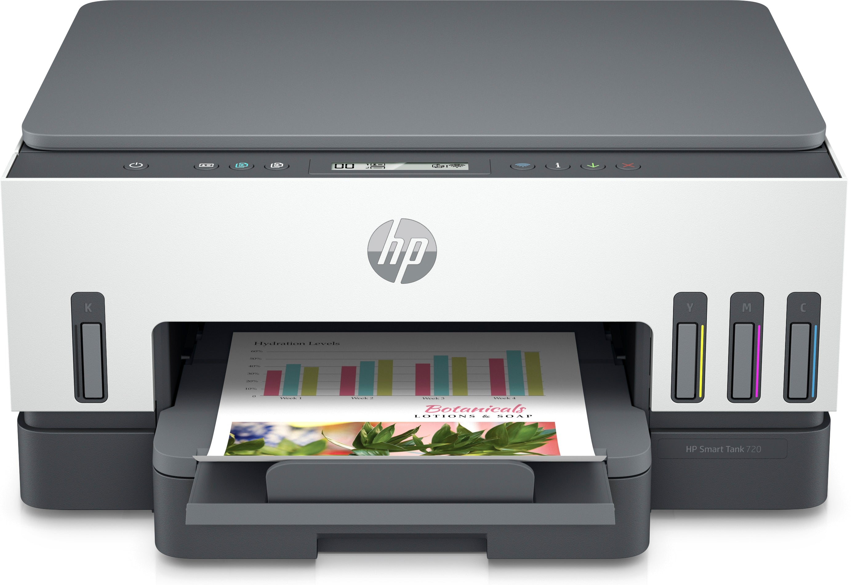 HP Smart Tank 720 All-in-One Printer. Print, scan, copy, wireless. Print technol