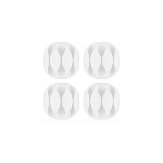 Goobay Cable Management 3 Slots 4-Piece Set - White (3 pack by Valotronics)