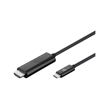 Goobay USB-C to HDMI Adapter 1.8m Cable (4k @ 60 Hz) - Black