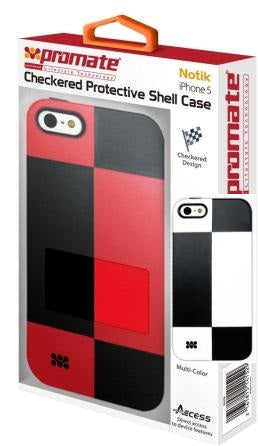 Promate Notik iPhone 5 Checkered Protective Shell Cover (2 pack by Valotronics)