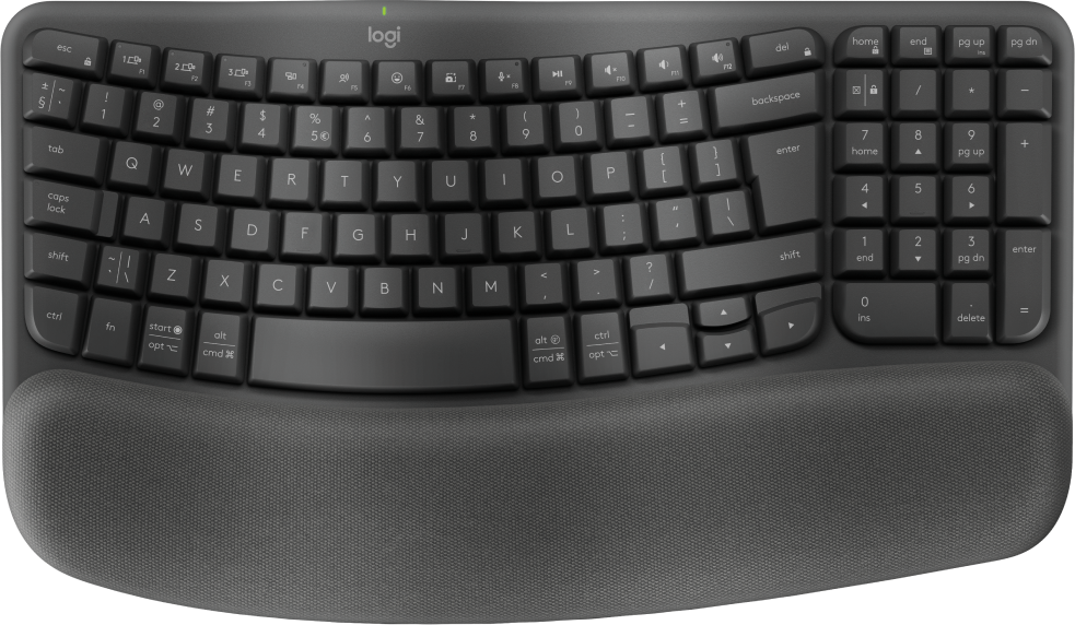 Logitech  Wave Keys Wireless Keyboard - Graphite