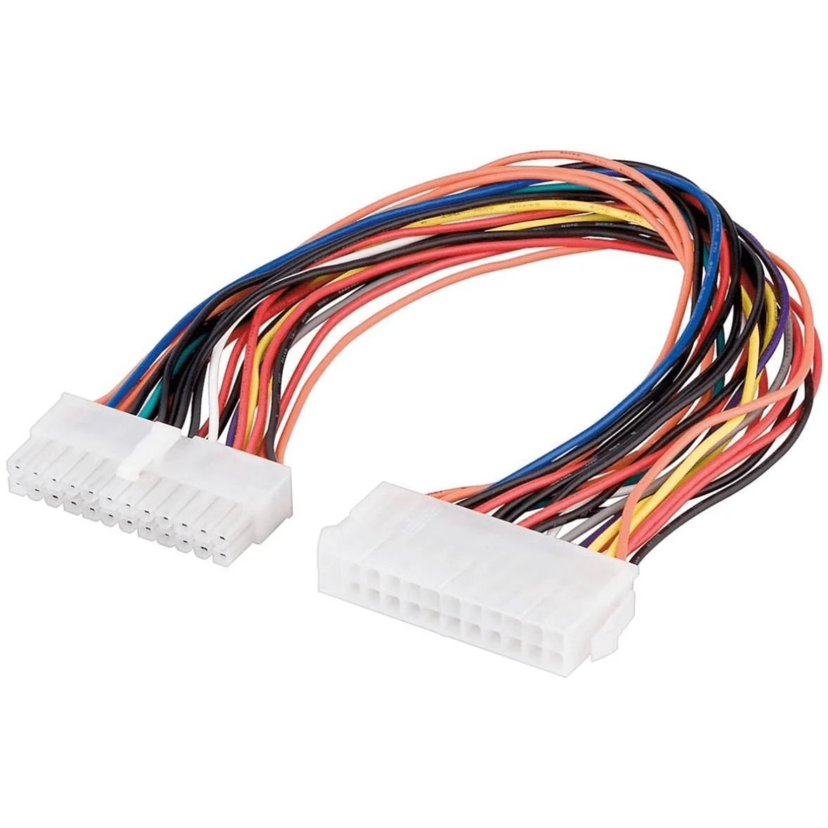 Goobay 24-Pin ATX/eATX Power Extension Cable for PC Motherboard (2 pack by Valotronics)