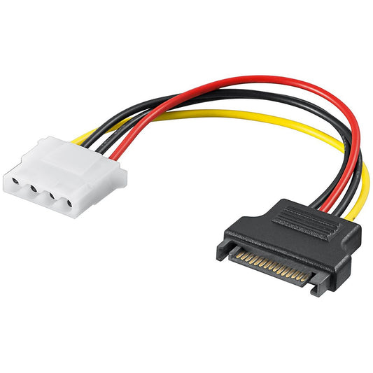 Goobay SATA Female to Molex Female PC Power Cable (3 pack by Valotronics)