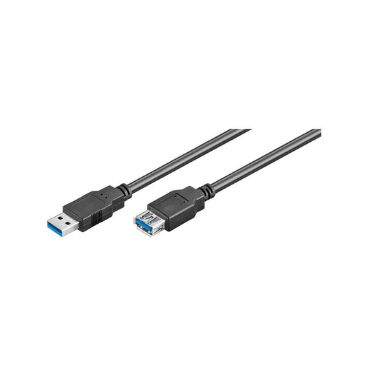 Goobay USB 3.0 M-M SuperSpeed 1.8m Cable - Black (2 pack by Valotronics)