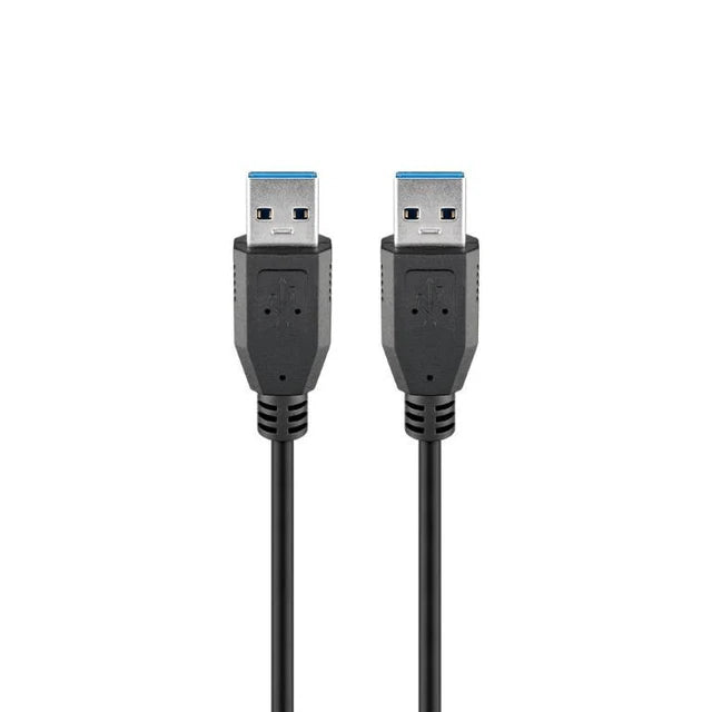 Goobay USB 3.0 M-M SuperSpeed 3m Cable - Black (2 pack by Valotronics)
