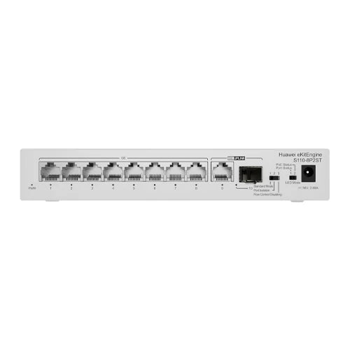 S110-8P2ST 8*10/100/1000BASE-T ports PoE+ 1*GE SFP port 1*10/100/1000BASE-T port