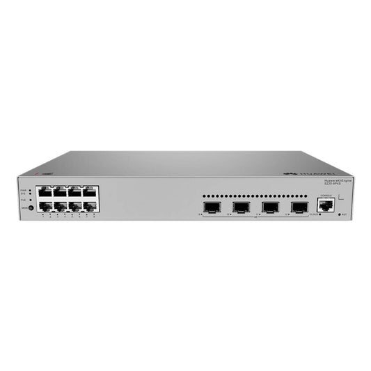 S220-8P4S 8*10/100/1000BASE-T ports(125W PoE+) 4*GE SFP ports built-in AC power