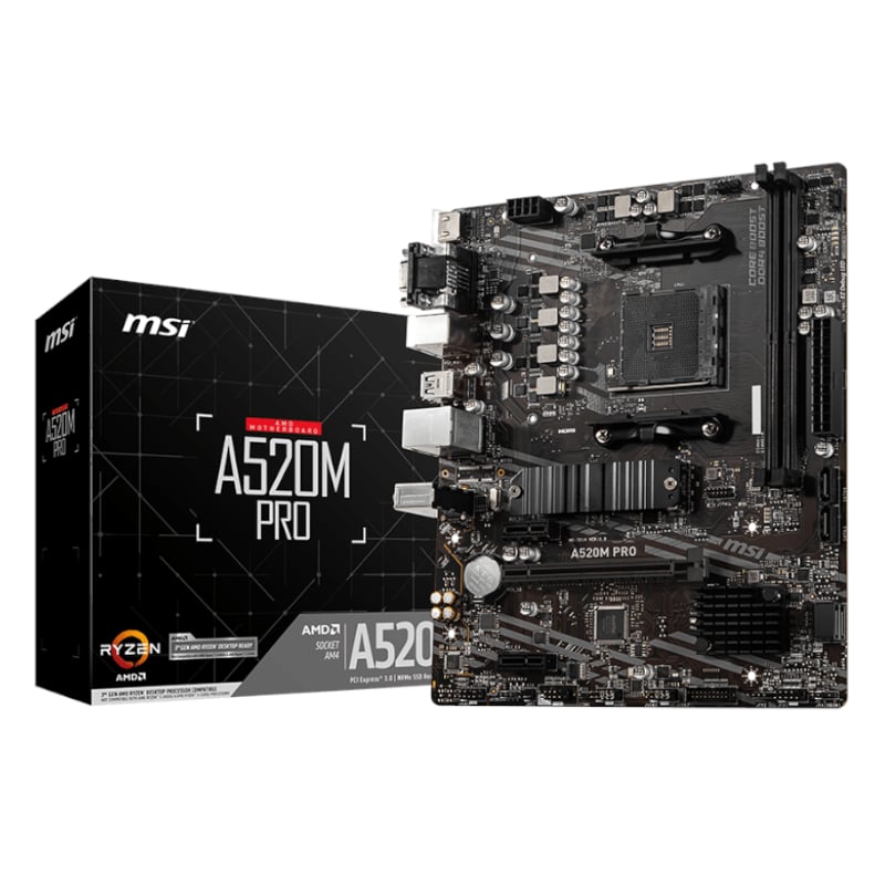 MSI A520M-PRO AMD AM4 MATX Gaming Motherboard 