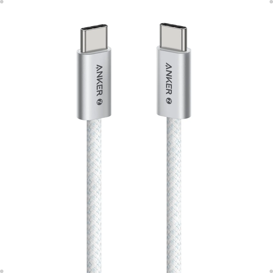 Anker Type C to Type C Braided Cable 240W 1m White