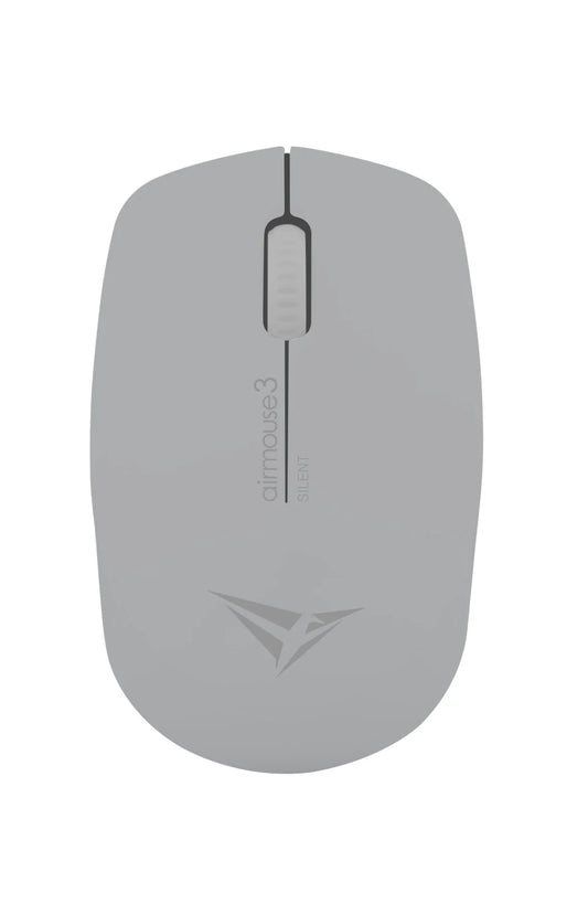 Alcatroz Airmouse 3 Silent Wireless Mouse - Grey (2 pack by Valotronics)
