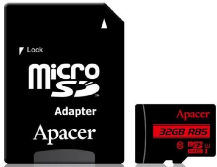 Apacer MicroSD With Adapter 32GB Class 10 Memory Card (2 pack by Valotronics)