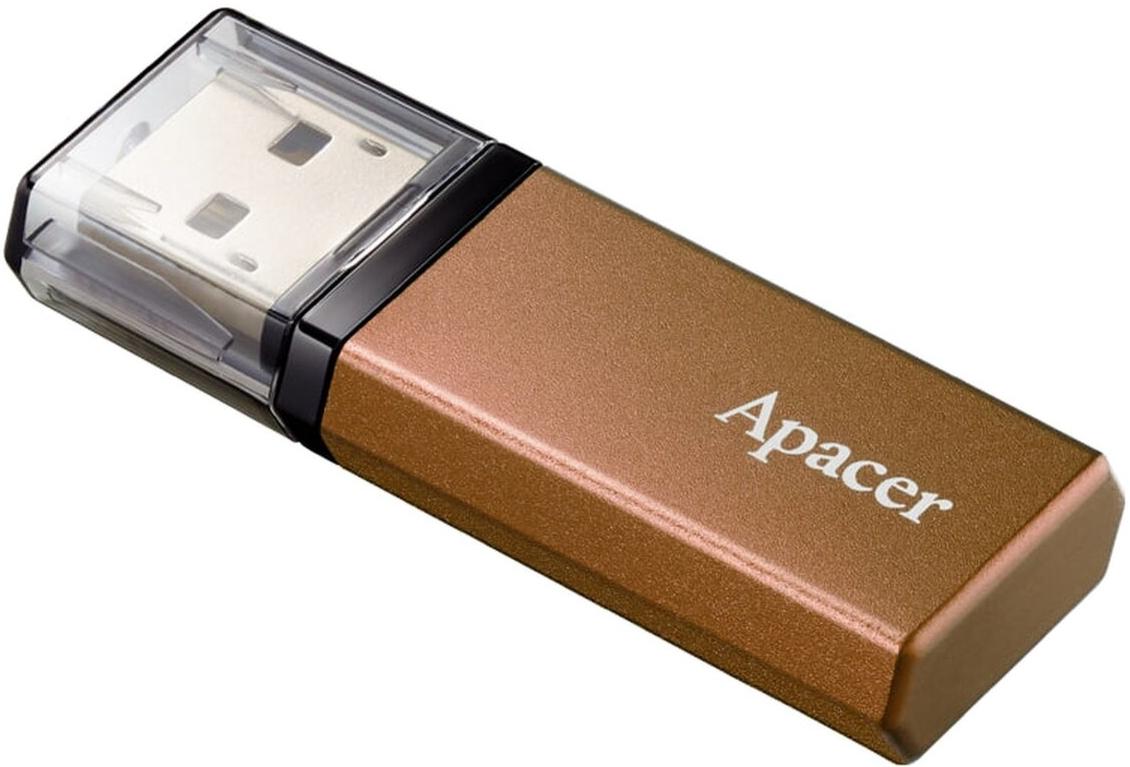 Apacer 64GB AH25C Bronze USB 3.2 Flash Drive (2 pack by Valotronics)