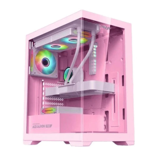 Armaggeddon Aquaron Pro ATX Gaming Case - Pink