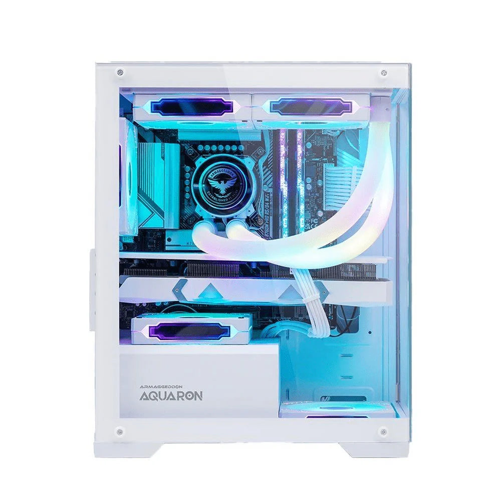 Armaggeddon Aquaron MicroATX Gaming Case - White