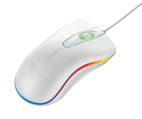 Alcatroz Asic 9 RGB FX Wired USB Mouse - White (2 pack by Valotronics)