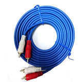 Geeko Audio 2 X RCA Male Cable With Ground 0.8Meter (2 pack by Valotronics)