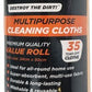 Tevo Blitz 35 Pack Roll Premium Multipurpose cleaning Cloths (3 pack by Valotronics)