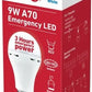 Ellies 9W Emergency LED Bulb B22 (3 pack by Valotronics)