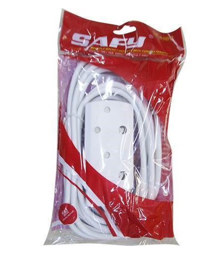 Noble Safy 5m Multi Plug Coupler Extension Cord Lead With (2 pack by Valotronics)