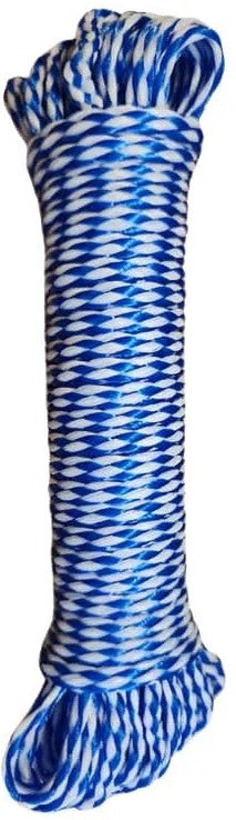 Casey Ski Rope 8MM X 20M Blue And White (2 pack by Valotronics)