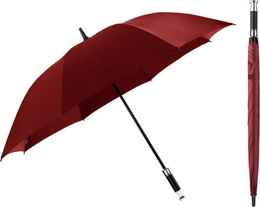CASEY HANDHELD LARGE MAROON UMBRELLA (2 pack by Valotronics)