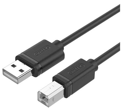 Unitek 2M USB2.0 AM To BM Cable (Y-C4001GBK) (2 pack by Valotronics)