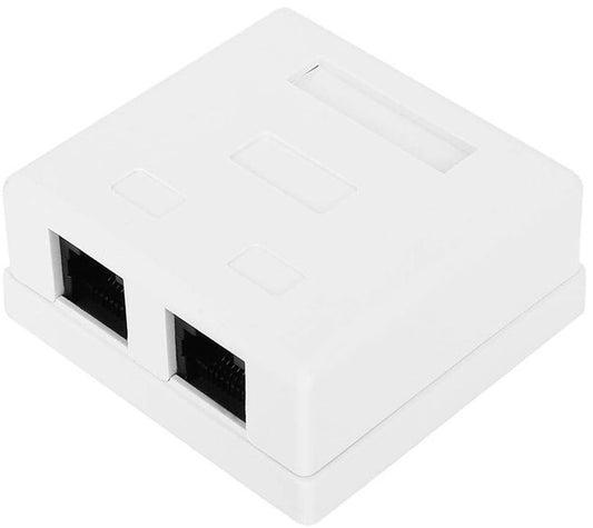 Netix CAT6 Shielded RJ45 FTP Dual Wall Box (2 pack by Valotronics)