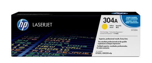 HP 304A Color LaserJet CP2025 Yellow Print Toner Cartidge Prints Approximately 2