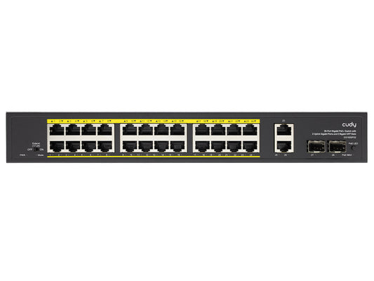 Cudy 24 Port Gigabit PoE 280W 2 Gigabit 2SFP Switch | GS1026PS2