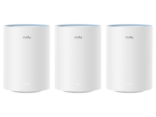 Cudy Dual Band WiFi 5 1200Mbps Fast Ethernet Mesh 3 Pack | M1200 (3-Pack)