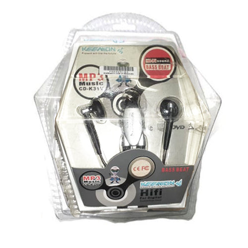 Geeko In Ear Wired Earphones With Volume Control (3 pack by Valotronics)