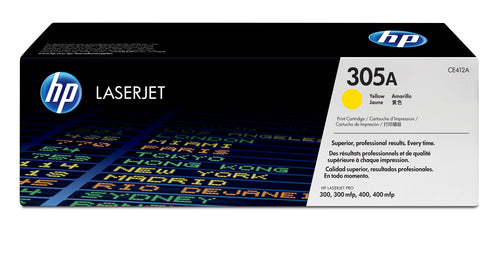 HP 305A Yellow LaserJet Toner Cartridge for LAserJet Pro 300 and 400 Color Serie