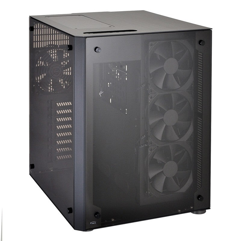 Lian-li pc-o8W blk 2x glass