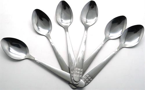 Casey Catering 6 Piece Stainless Steel Dinner Table Spoons (2 pack by Valotronics)