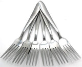 Casey Catering 6 Piece Stainless Steel Dinner Dessert Forks (3 pack by Valotronics)