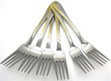 Casey Catering 6 Piece Stainless Steel Dinner Table Forks (2 pack by Valotronics)