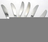Casey Catering 6 Piece Stainless Steel Dinner Knives Set (2 pack by Valotronics)