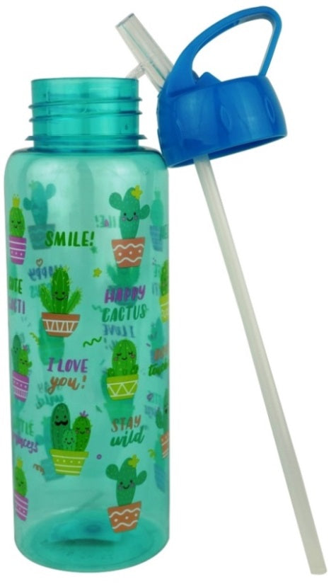 Casey FlipTop 1 Litre Plastic Water Bottle with Drinking (3 pack by Valotronics)