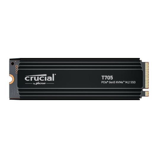 Crucial 4TB T705 NVMe PCIe 5.0 M.2 Internal SSD with Heatsink