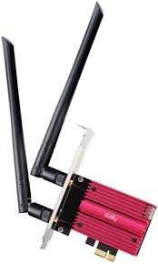 CUDY WE9300  BE9300 WIFI7 & BLUETOOTH PCI EXPRESS CARD WITH FIXED DUAL ANTENNA
