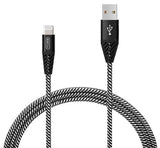 Ezra UsbA To Iphone 3A 1meter Fast Charging Black Braided (2 pack by Valotronics)