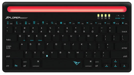 Alcatroz Xplorer Dock 1 Bluetooth Keyboard - Black/Red