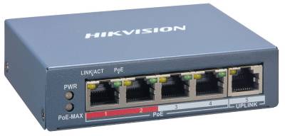 Hikvision L2  Smart Managed  4 10/100M RJ45 PoE ports  1 10/100M RJ45 port  802.