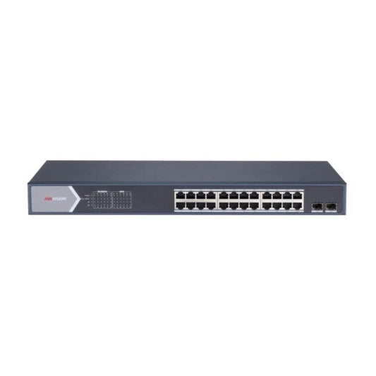 Hikvision L2  Smart Managed  24 Gigabit PoE ports  2 Gigabit SFP ports  802.3af/