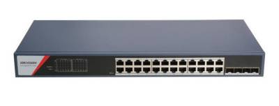 Hikvision L2  Smart Managed  24 Gigabit PoE ports  4 Gigabit SFP ports  802.3af/