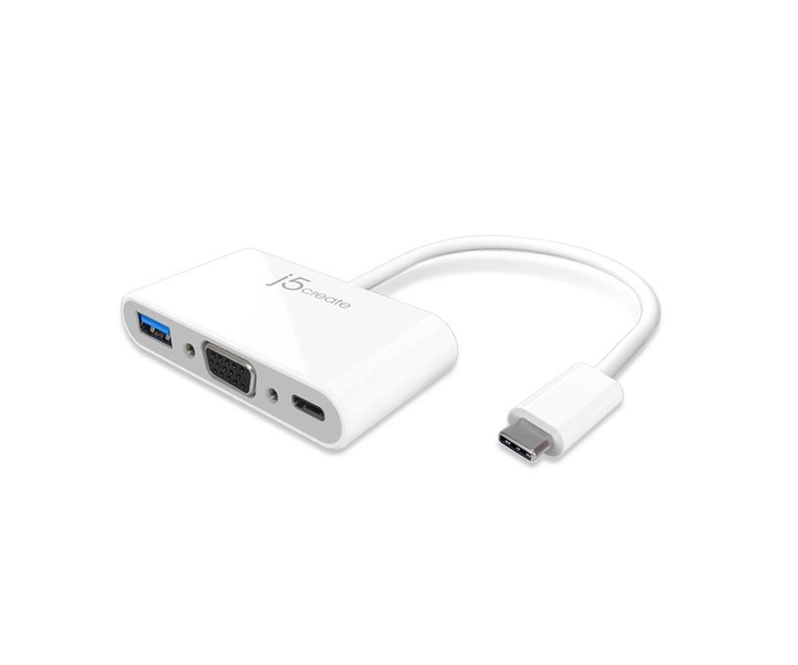 J5 JCA378 type-C D-SUB+U3 dock
