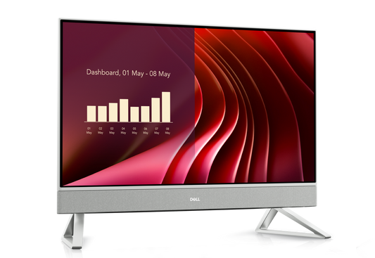 Dell 24 AIO EC24250:Intel Core i5-1334U (12M Cache, up to 4.6 GHz), 23.8" FHD (1