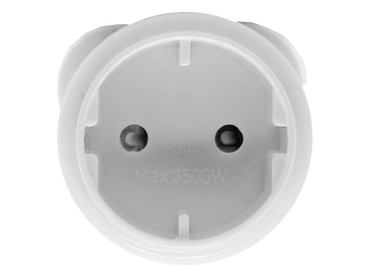 2-Pin Schuko to 16A 3-Pin Adaptor (7 pack by Valotronics)