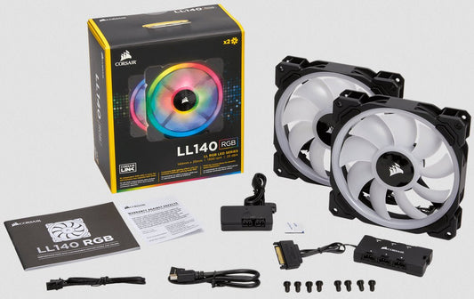 140mm Corsair LL RGBx2 + CH